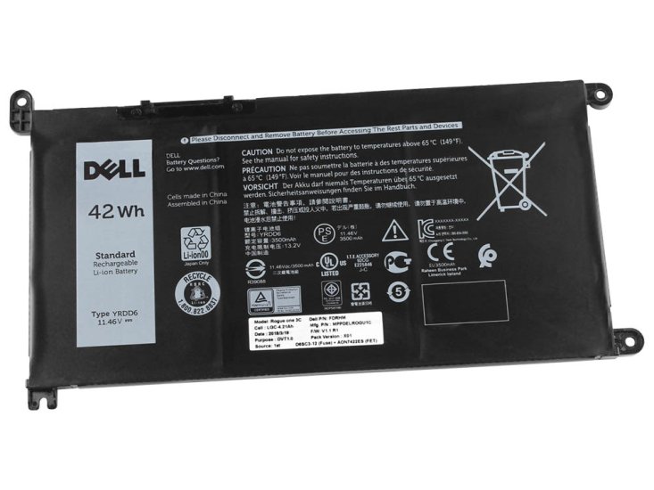 Original 3500mAh 42Wh Bateria Dell Inspiron 14 5481 P93G001  Clique na imagem para fechar