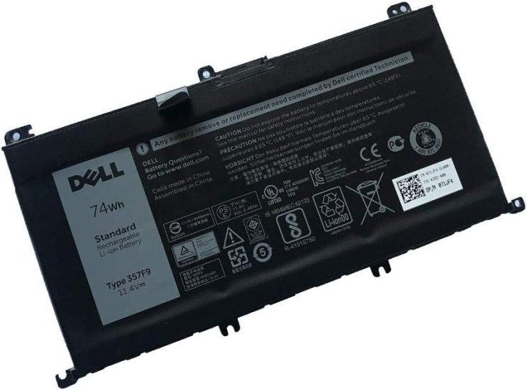 Original 74Wh Dell 357F9 Bateria  Clique na imagem para fechar