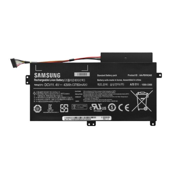 43Whr Samsung 1588-3366 AA-PBVN3AB BA43-00358A Original Bateria  Clique na imagem para fechar