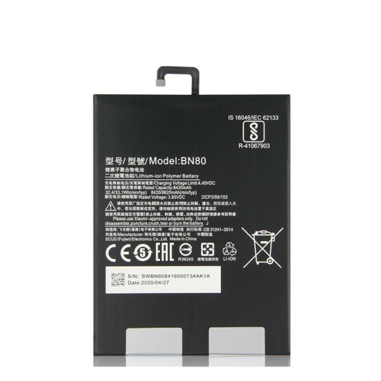 Original Bateria Xiaomi BN80 8420mAh 32.4Wh  Clique na imagem para fechar