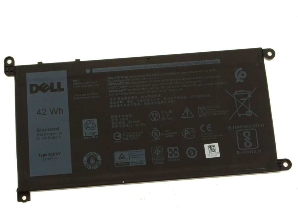 Original 42Wh Bateria Dell Chromebook 5190 P28T001