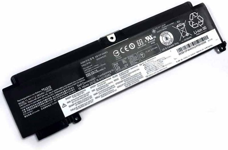 Original 2065mAh 24Wh Bateria Lenovo 01AV405 01AV406  Clique na imagem para fechar