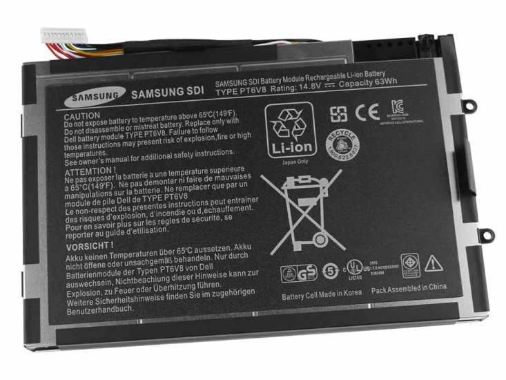 63Whr Dell Alienware M11x R2 Original Bateria  Clique na imagem para fechar