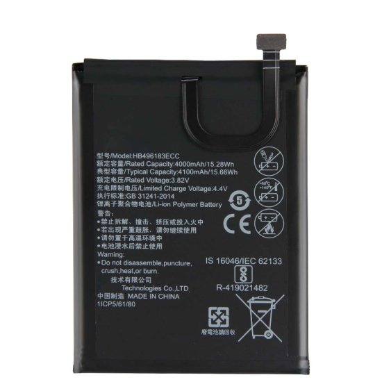 Bateria Huawei HB496183ECC 4100mAh 15.66Wh  Clique na imagem para fechar