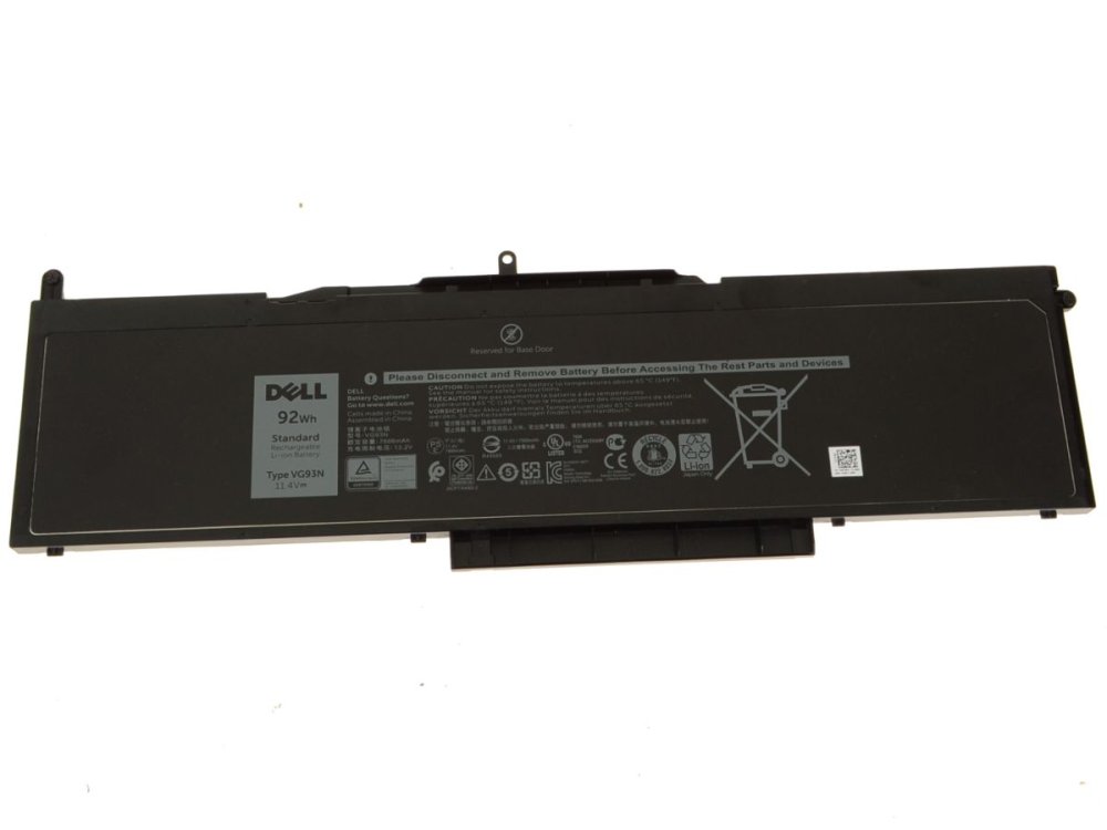 7666mAh 92Wh Original Bateria Dell VG93N NY5PG