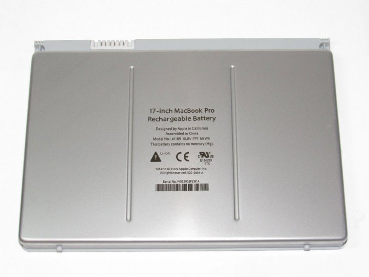 68Wh Bateria Apple MacBook Pro 17 MA611KH/A  Clique na imagem para fechar