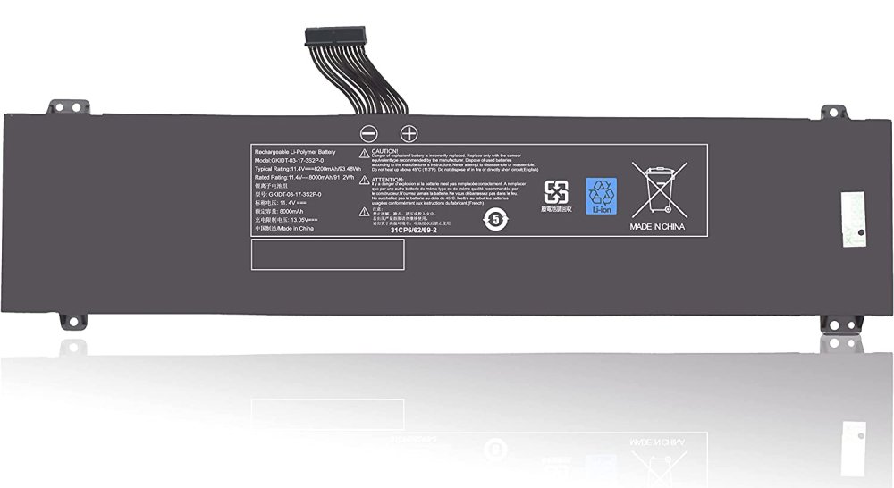 Novo GLIDK-00-15-3S2P-0 8200mAh 93.48Wh 4-Células bateria para computador portátil