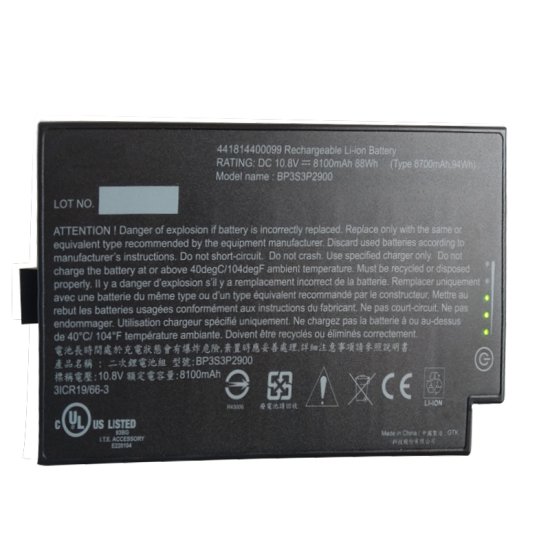 8100mAh 88Wh Media Bay Bateria Getac B300 B300X v200  Clique na imagem para fechar