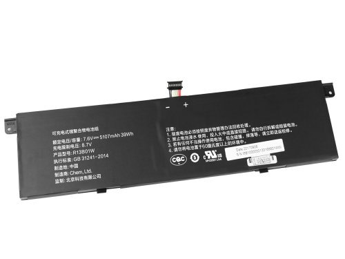 Original Bateria Xiaomi 161301-01 161301-07 5107mAh 39Wh