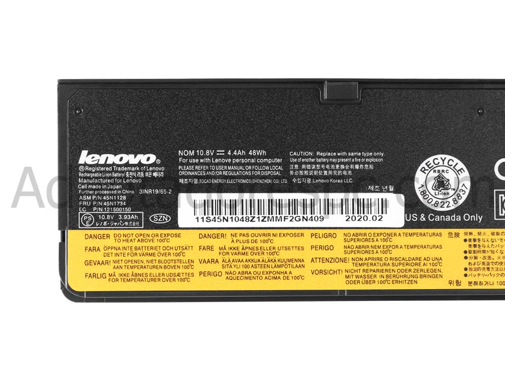 Bateria Lenovo ThinkPad X260 48Whr 6 Células