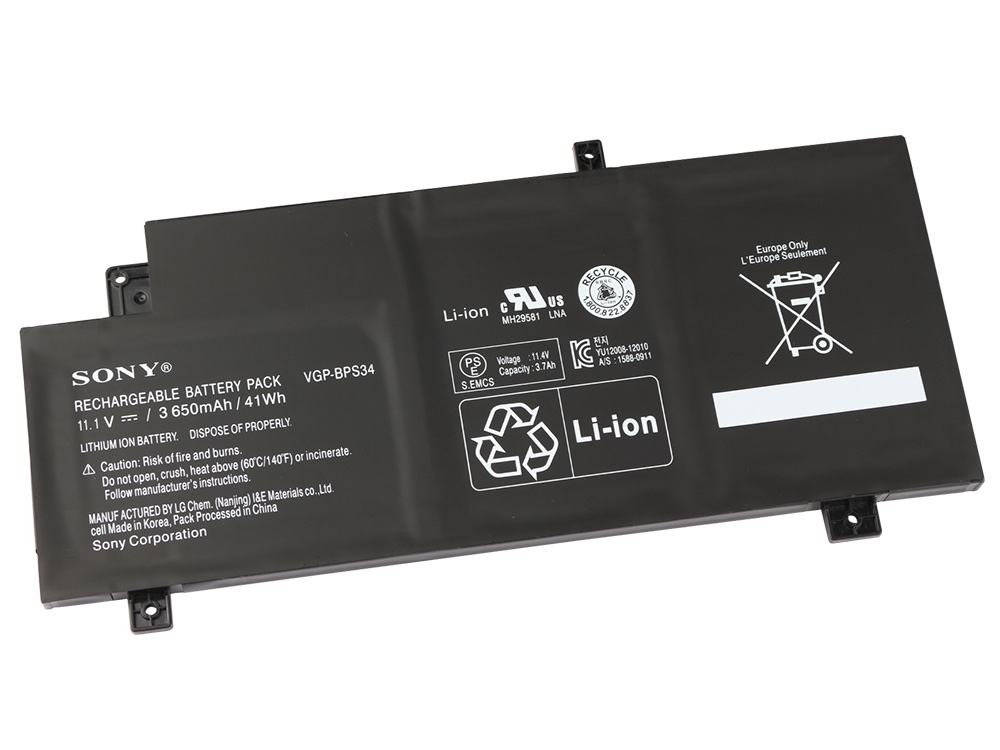 41Whr 3650mAh Sony Vaio SVF14A13CXS Original Bateria