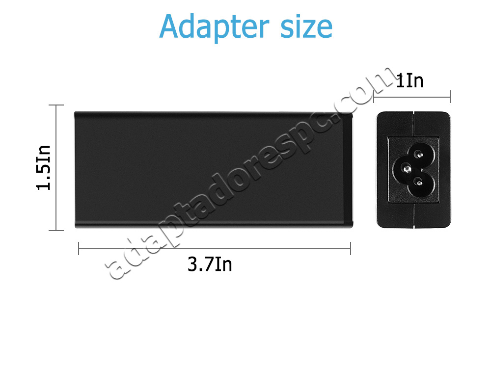 Original 45W Acer N16Q15 Adaptador AC Carregador + Cabo