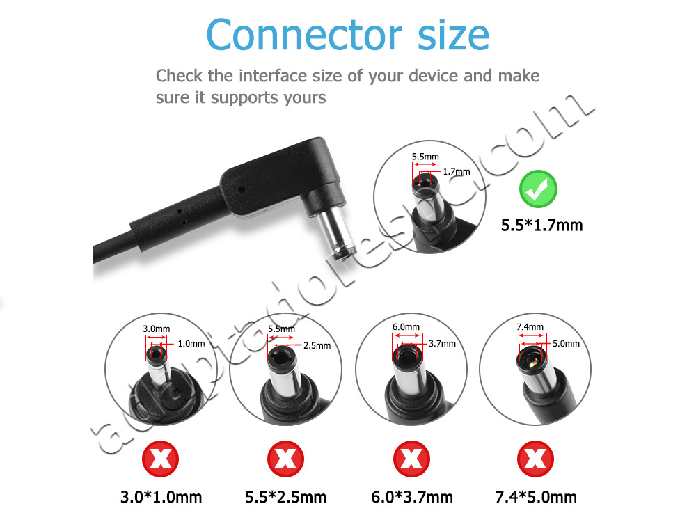 45W Adaptador AC Carregador Packard Bell EasyNote LG71BM-P75M