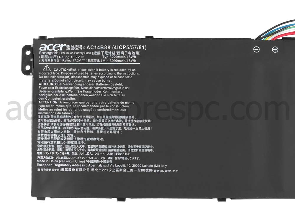 3220mAh 48Wh Bateria Acer Chromebook 11 C730E