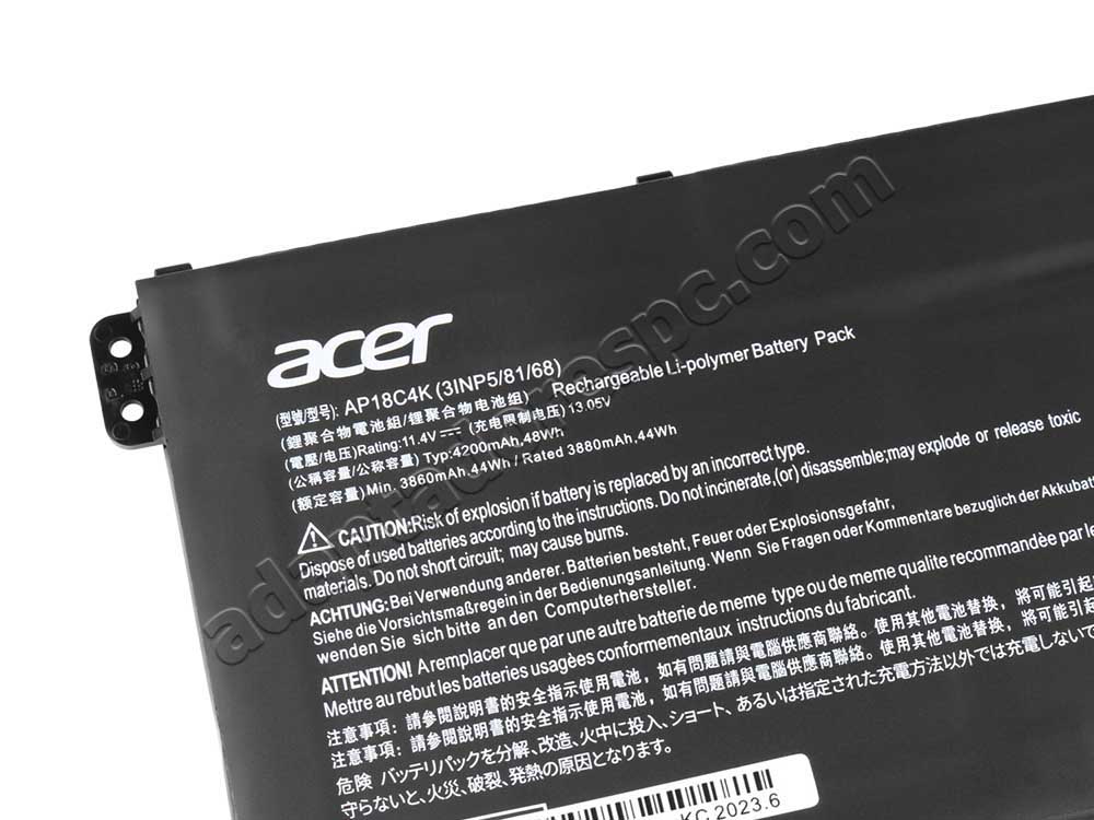 4200mAh 48Wh Bateria Acer Spin 3 SP314-54N-50W3