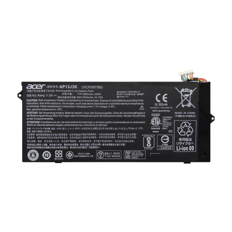 3990mAh 45Wh Bateria Acer Chromebook 11 C771T-C1WS