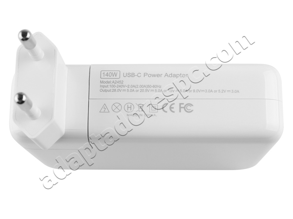 140W USB-C Apple MacBook Pro 13 M2 2022 MNEP3 Adaptador AC Carregador