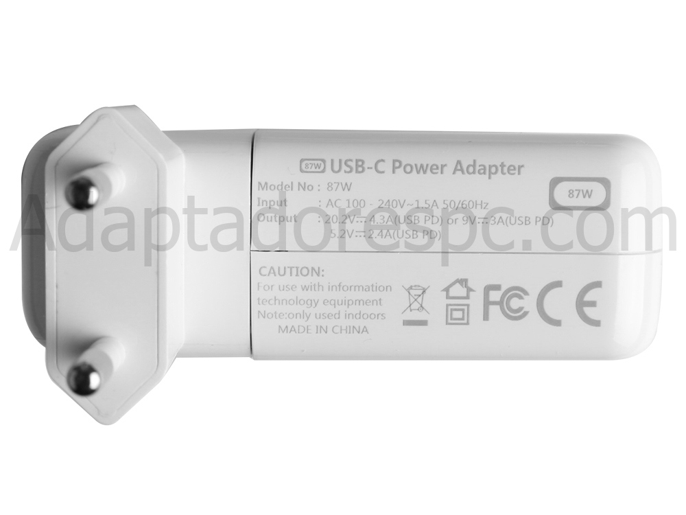 87W USB-C Adaptador Carregador Apple MNF82J/A