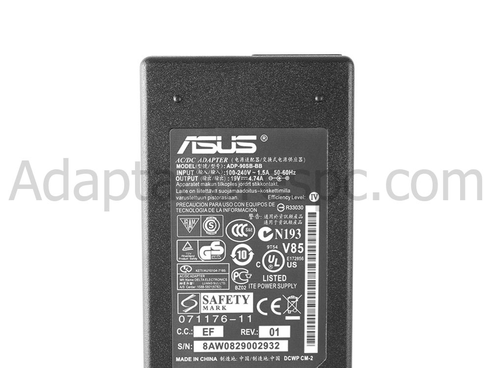 Adaptador AC Carregador Original Asus ADP-90FB BB ADP-90SB 90W + Cabo