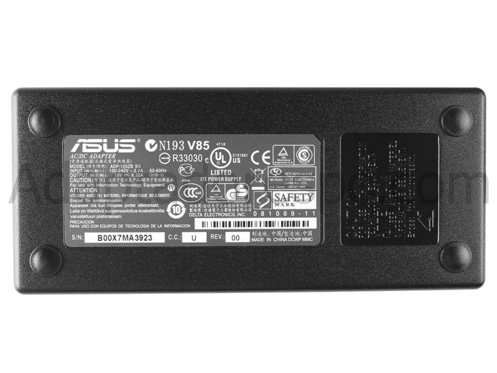 Original 120W Asus 04G265004391 AC Adaptador Carregador