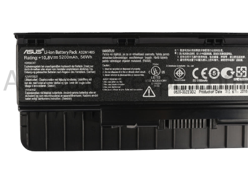 Bateria Asus N751JX 56Whr 6 Células