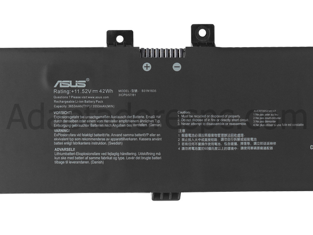 42Wh Original Bateria Asus VivoBook 17 X705UA X705UB