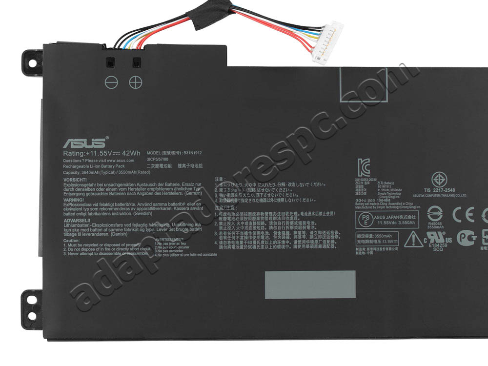 Original Bateria Asus 0B200-03680000 3640mAh 42Wh