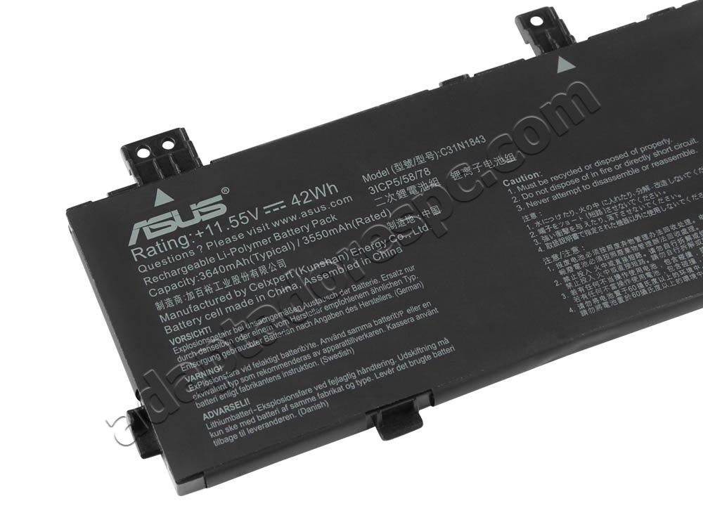 Original Bateria Asus VivoBook S15 S532FA S532F 42Wh