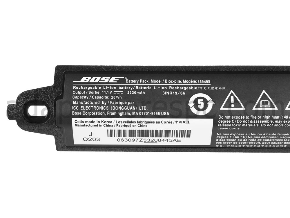 Bateria Bose Soundlink III 414255 2330mAh 26Wh