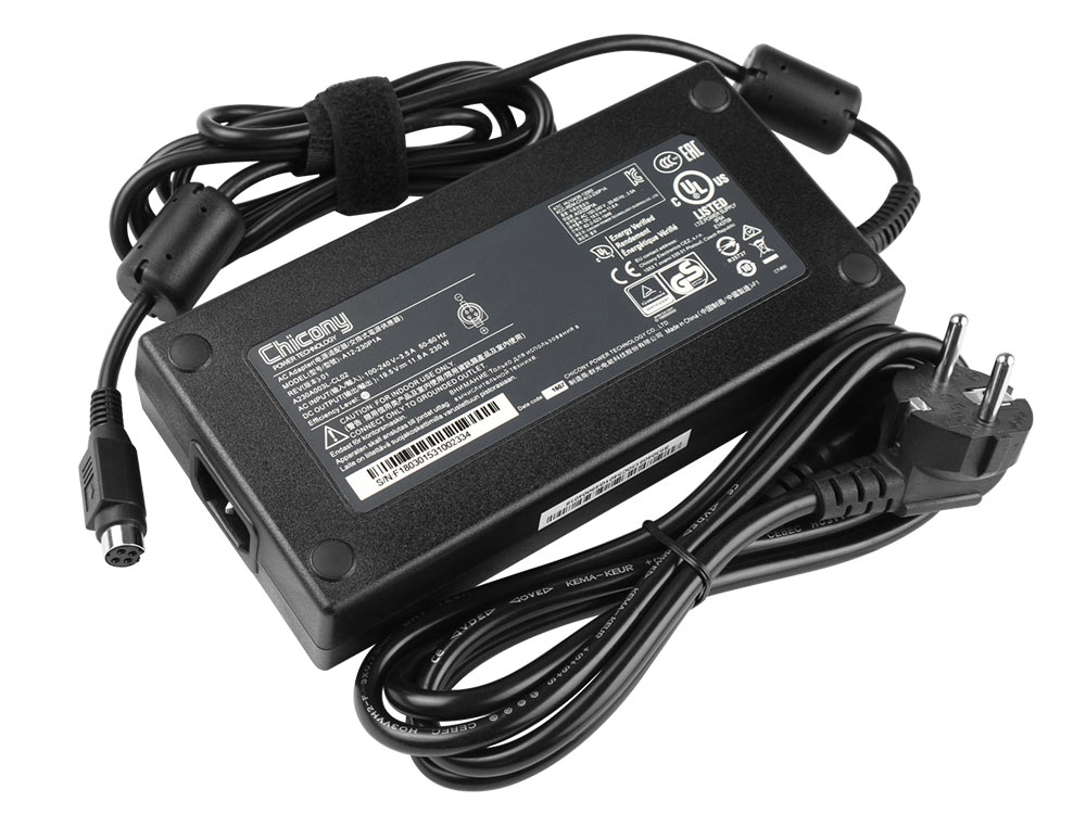 Adaptador AC Carregador Original MSI Chicony A12-230P1A 230W + Cabo