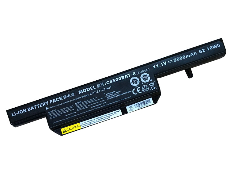 5600mAh 62.16Wh Bateria Clevo 6-87-C480S-4P41