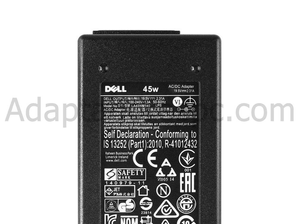 Original 45W Dell Inspiron 14 3467 P76G Adaptador AC Carregador + Cabo