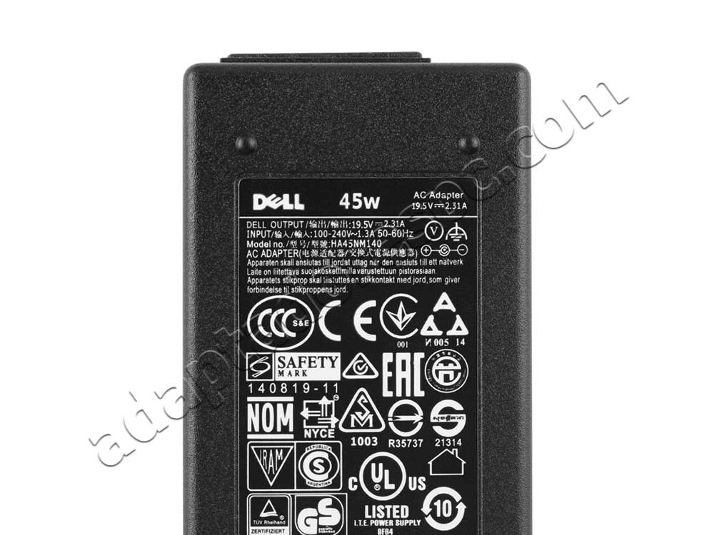 45W Dell ADP-45JD B Original Adaptador AC Carregador