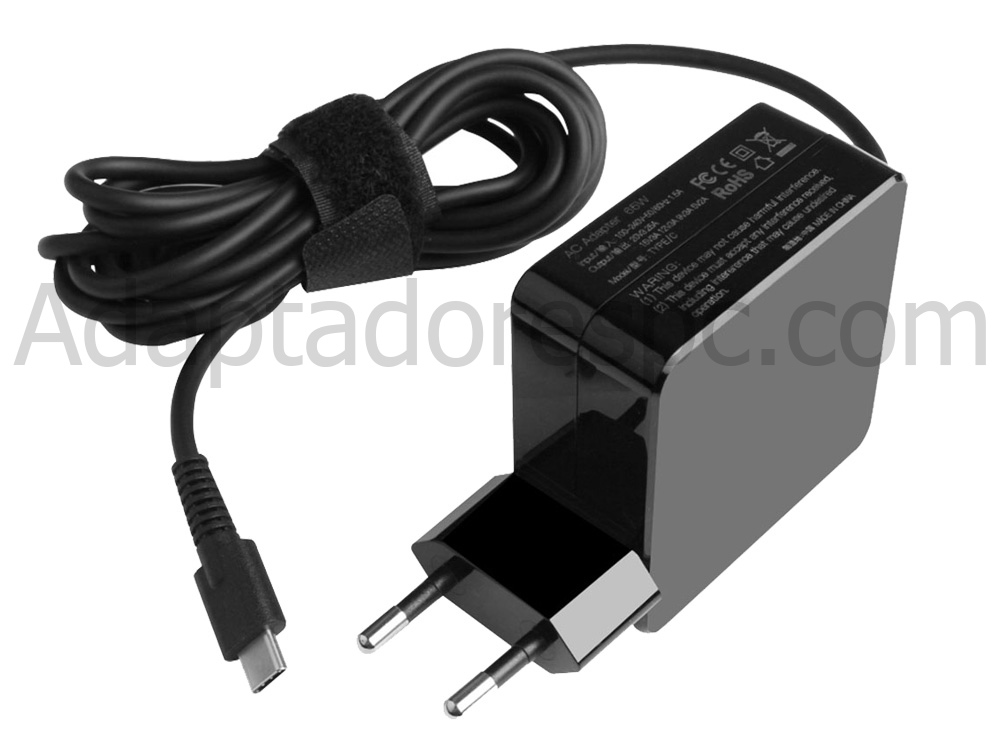 65W USB-C AC Adaptador Carregador Dell 492-BCBI 9FNYW