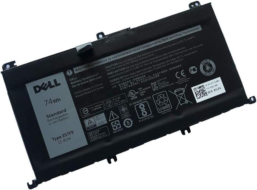 Original 74Wh Dell 357F9 Bateria