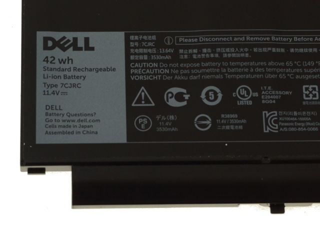 Original 3530mAh 42Wh Bateria Dell Latitude E7470-KKJHD