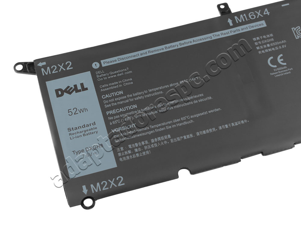 Original Bateria Dell 0DXGH8 DXGH8 6500mAh 52Wh