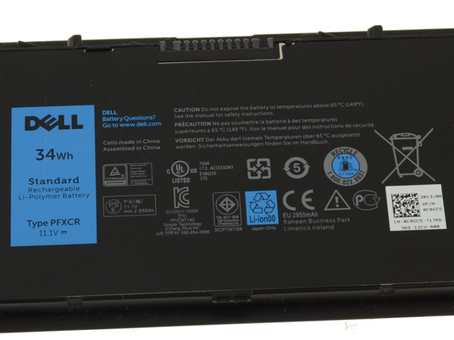 34Whr Dell Latitude 14 7000 Original Bateria