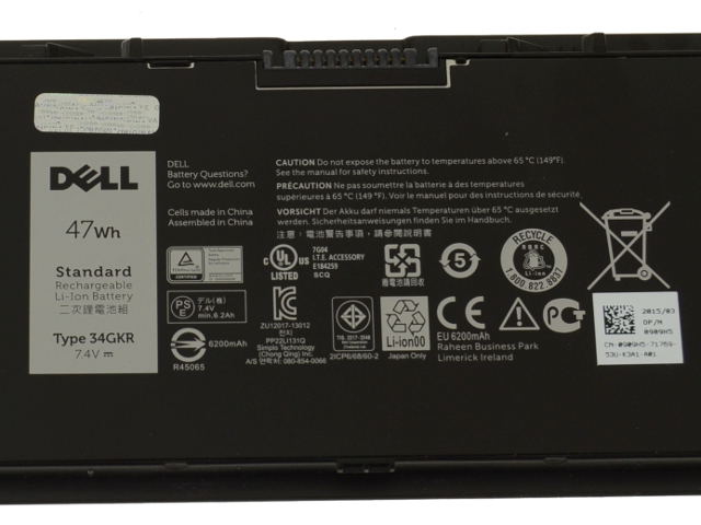 47Whr Dell Latitude E7440 P40G Original Bateria