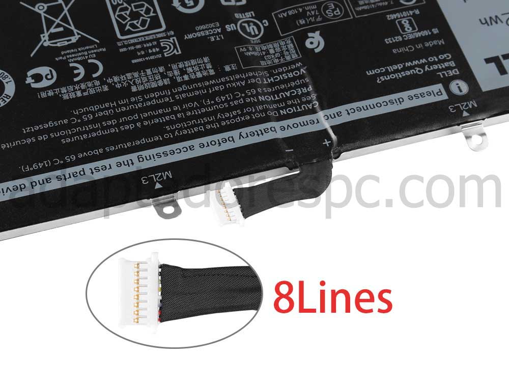 Original 32Wh Bateria Dell Venue 10 Pro 5056