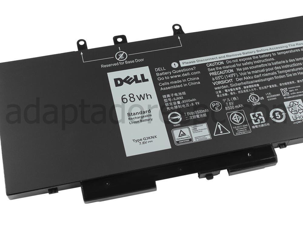 8500mAh 68Wh Original Bateria Dell Latitude 14 5480 P72G001