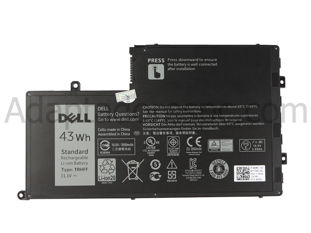 Original 43Wh 3800mAh Bateria Dell Inspiron 5543 P39F P39F001