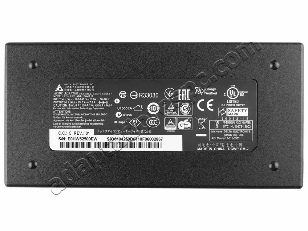 150W MSI S93-0404121-D04 S93-0404140-D04 AC Adaptador Carregador