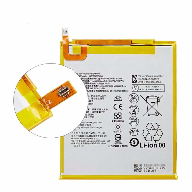 Original Bateria Huawei M3 BTV-W09 4980mAh 19Wh