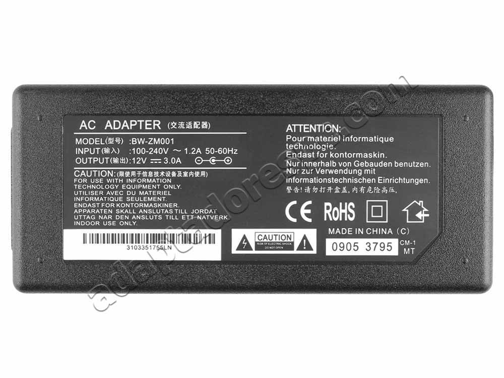 40W Adaptador AC Carregador Acer AC501 AC711 AC915 LCD Monitor