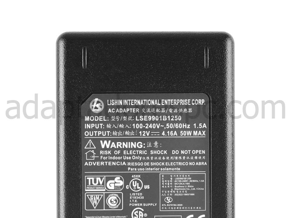 50W Original AC Adaptador Carregador HP t5630 t5630w Thin Client