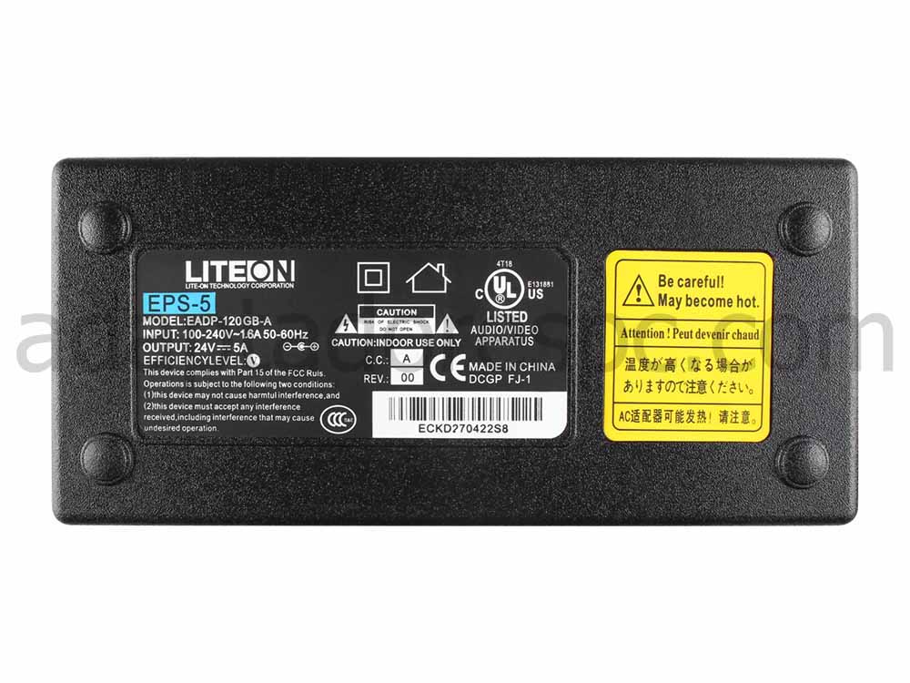 120W LG 26LE550N-ZA LG 26LE5510-ZB Adaptador AC Carregador + Cabo