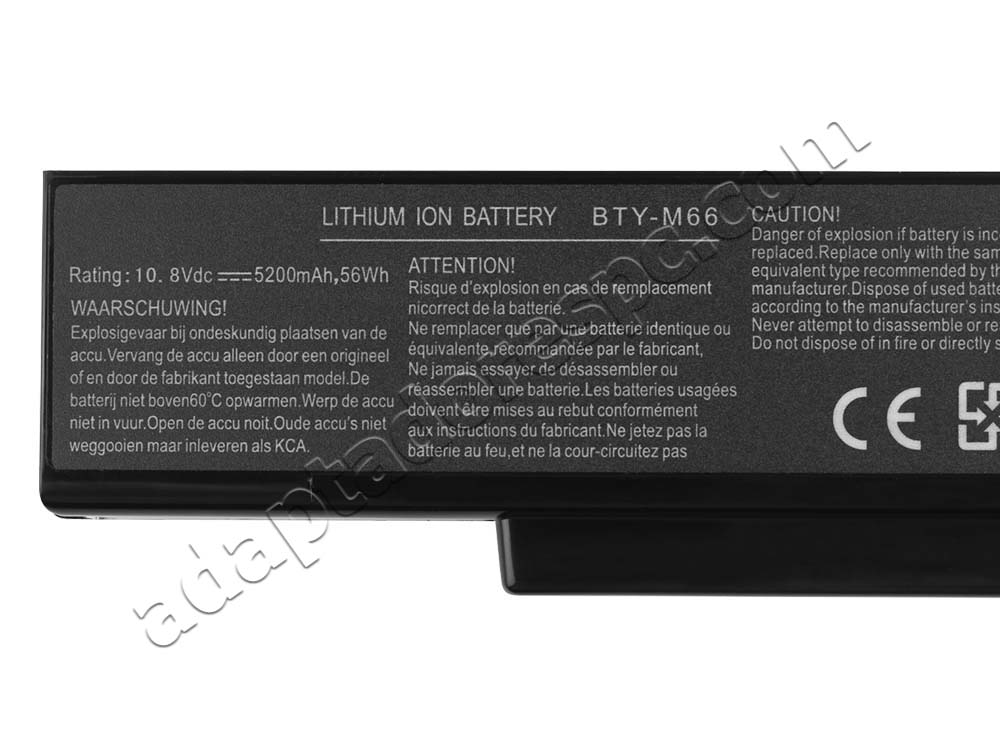 4800mAh Bateria Clevo M660S M660SR M660SRU