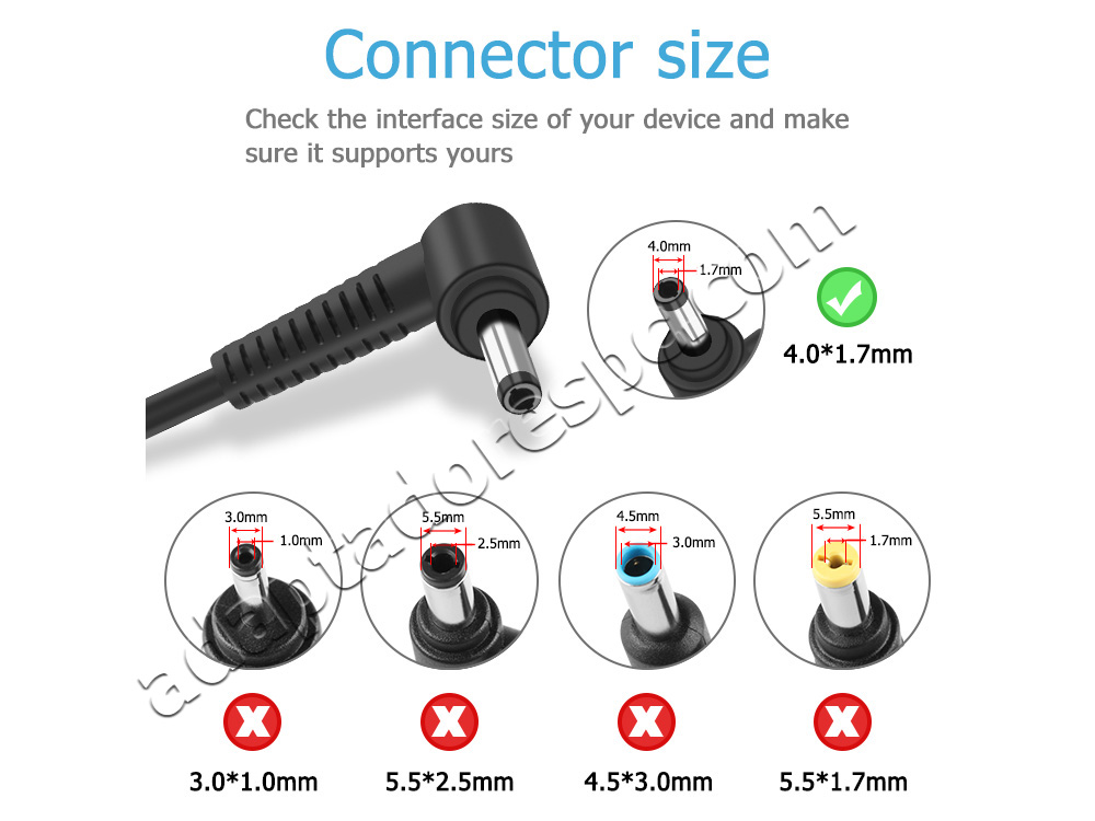 Original 45W Lenovo IdeaPad 330-14IGM 81D0002MUK Adaptador AC Carregador