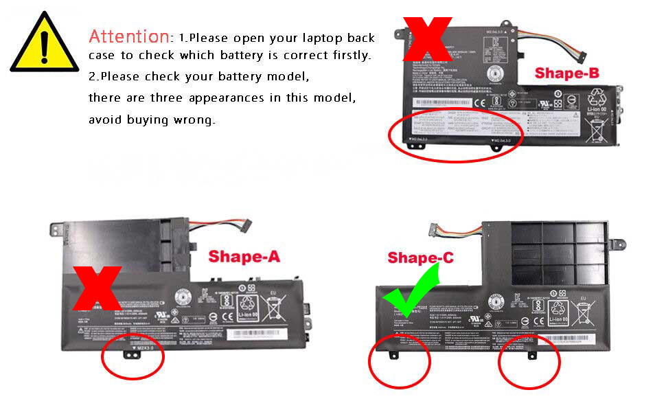 Bateria Original Lenovo IdeaPad 500S-14ISK 80Q3 30Whr